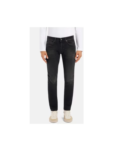 Skinny jeansy skinny Dondup czarne