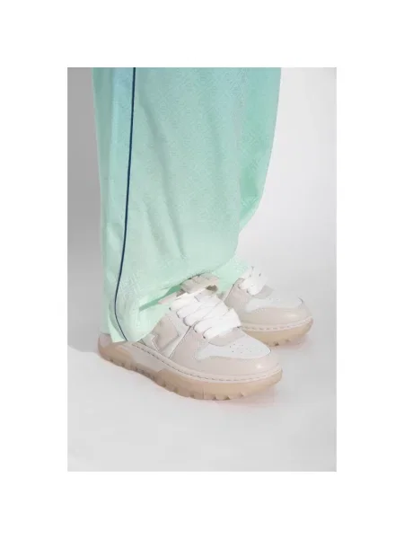 Sneakersy Off-white skórzane chunky białe