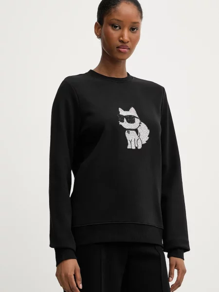 Karl Lagerfeld bluza z nadrukiem czarny