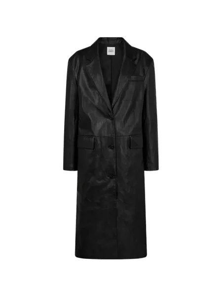 Palton Tomboy din piele negru