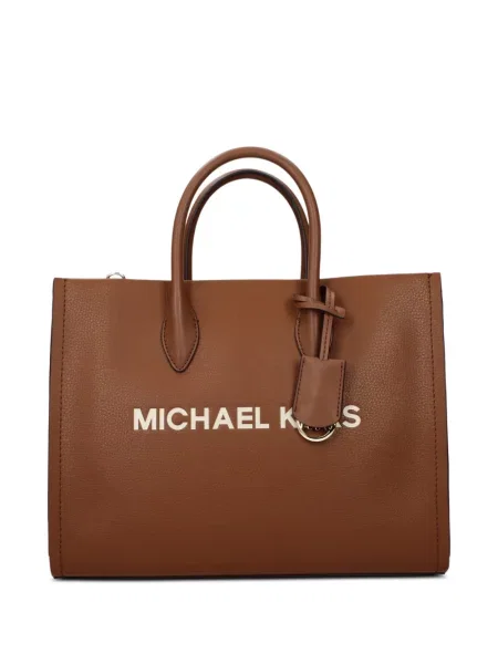 Shopper táska Michael Kors autogrammal barna
