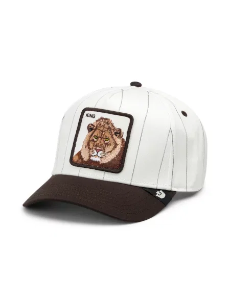 Goorin Bros czapka z daszkiem Pinstripe Lion biała