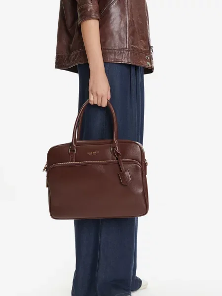 Torba na laptopa brązowa