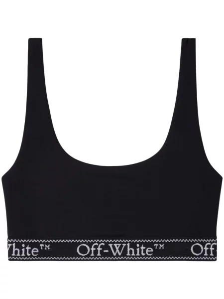 Top Off-white cu autograf alb