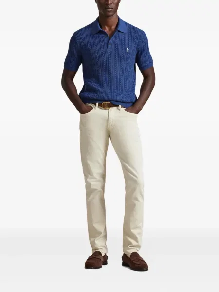 Кожени чорапи Polo Ralph Lauren с отворена пета с пейсли десен бяло