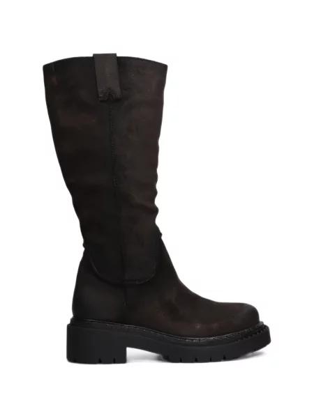 Botine Ash din piele de căprioară chunky maro