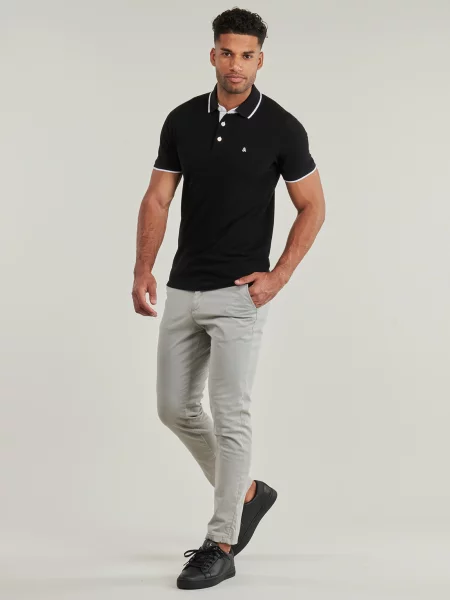 Polo majica Jack & Jones crna