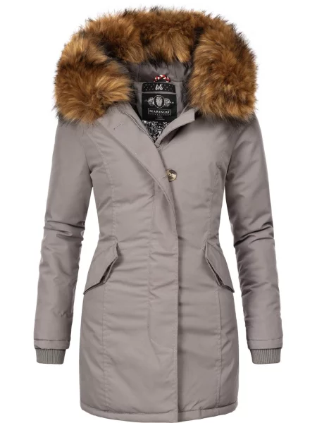 MARIKOO Palton de iarnă Karmaa / șamoa gri