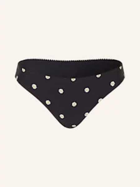 Seafolly Basic Bikinové Kalhotky Daisychain černá/ bílá/ žlutá bílé
