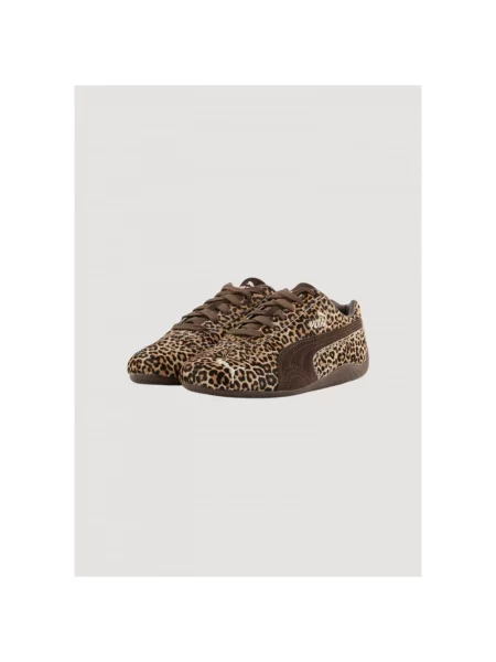 Sneakersy Puma skórzane brązowe