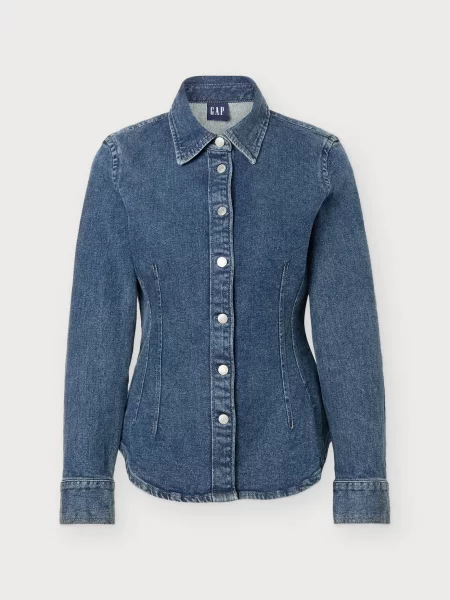 GAP Bluză DK ALLSTON denim albastru
