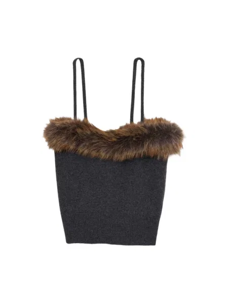 Top Marc Jacobs na ramiączkach szary