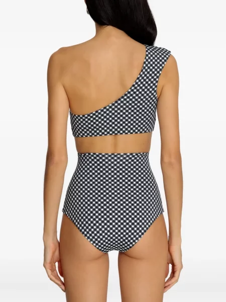 Bikini Lygia & Nanny w kratkę asymetryczny czarny