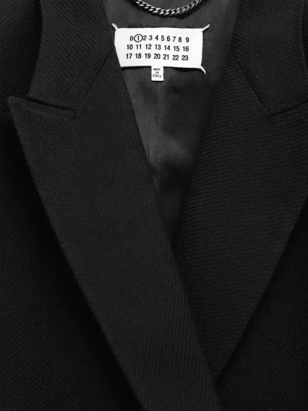 Dvouřadý kabát Maison Margiela černý