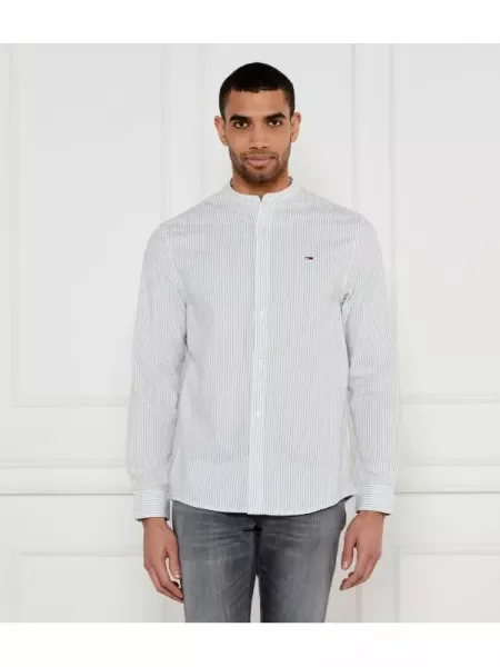 Tommy Jeans Cămașă | cu adaos de in alb