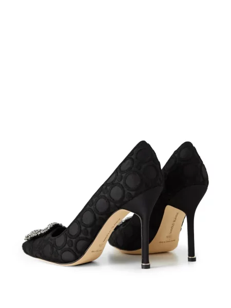 Γοβάκια Manolo Blahnik με αγκράφα μαύρο