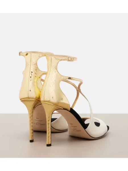 Sandale Jimmy Choo din piele alb