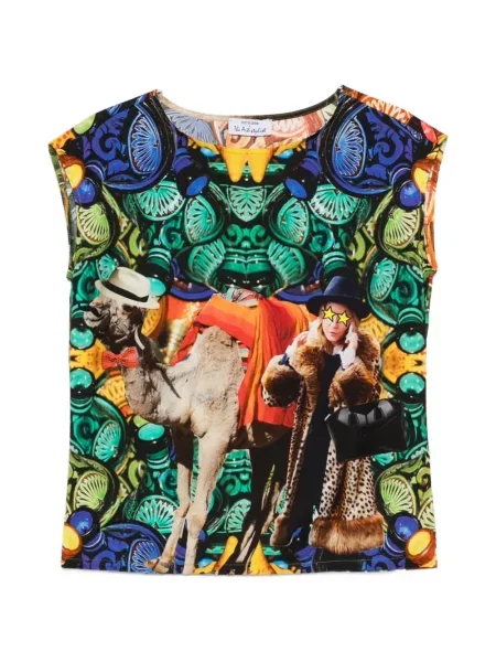 Tricou The Artistylist cu imagine verde