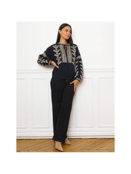 Pulover La Modeuse albastru