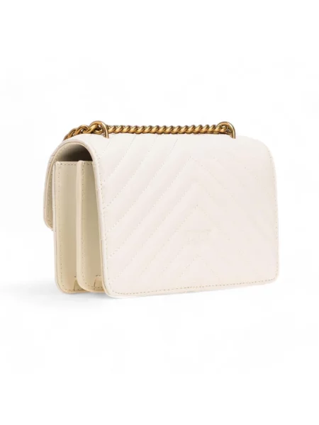Pinko torebka crossbody skórzana biała