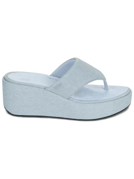 Pantofi Fitflop cu platformă albastru