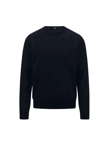 Sweter K-way wełniany niebieski