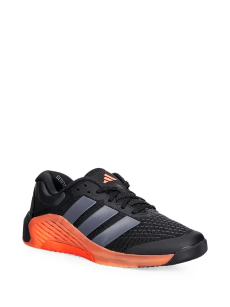 Tricou Adidas cu imagine plasă cu dungi negru