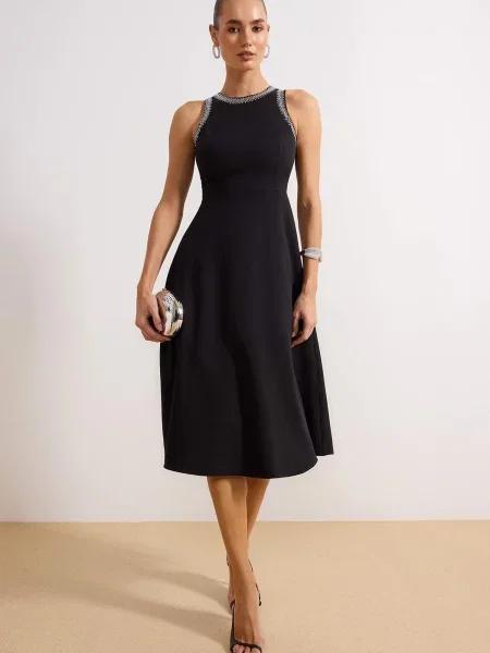 Trendyol Rochie / argintiu negru