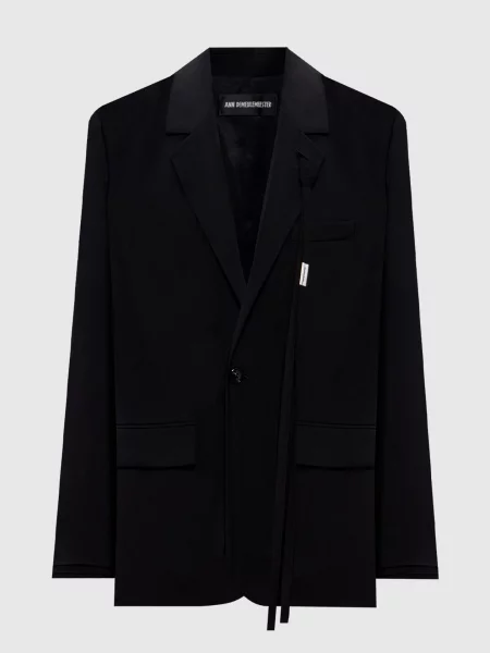 Двобортний жакет Elin з вовни Ann Demeulemeester чорний