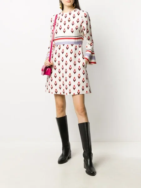 Rochie Valentino Garavani cu imagine cu imprimeu geometric de costum