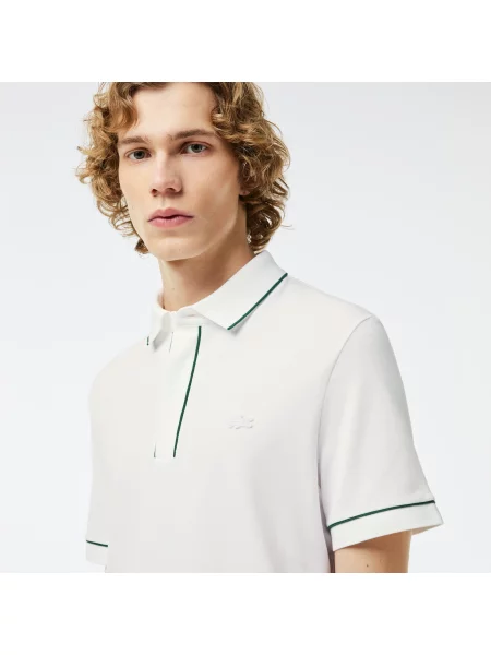 Поло Lacoste белое