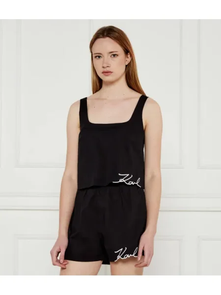 Cropp top Karl Lagerfeld negru