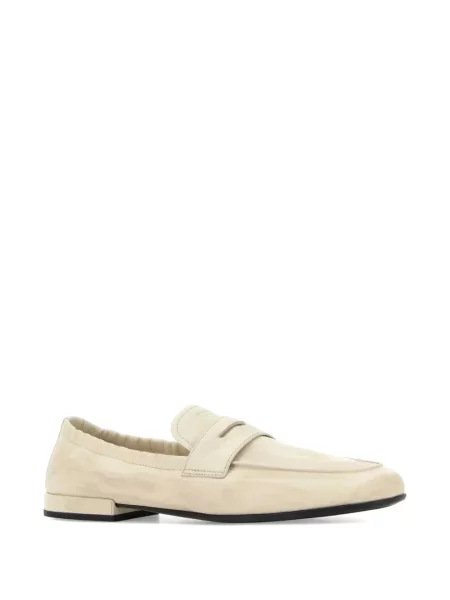 Pantofi loafer Prada zdrențuiți alb