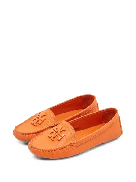 Pantofi loafer Tory Burch din piele portocaliu