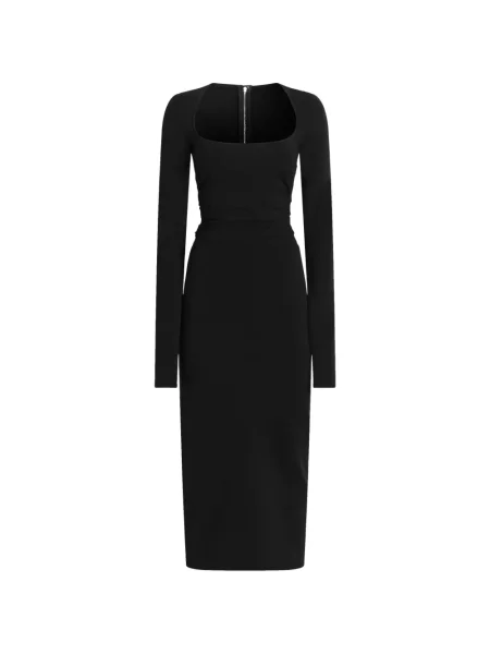 Rochie tip creion Dolce & Gabbana din jerseu negru