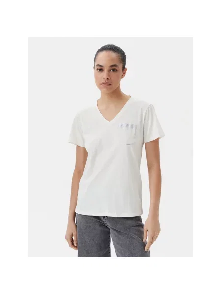 Liu Jo Beachwear T-shirt Écru Regular Fit