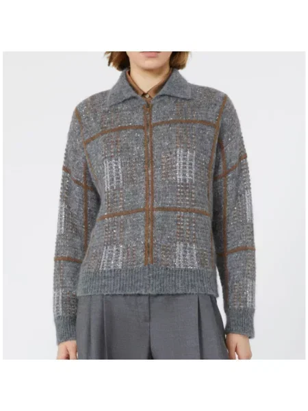 Kardigan Max Mara wełniany szary