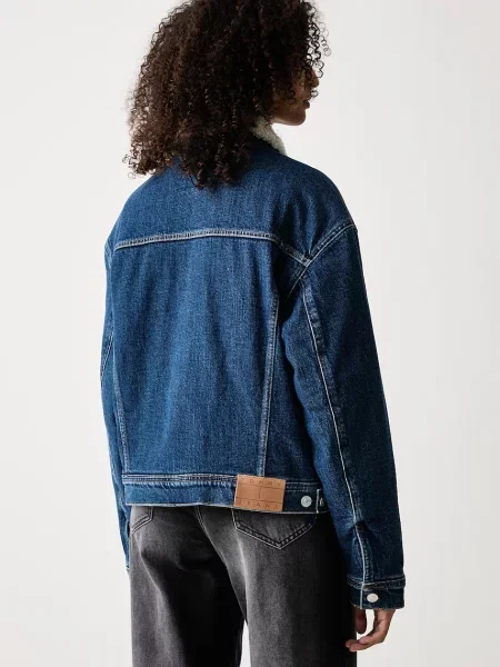 Tommy Jeans kurtka przejściowa jeansowa niebieska