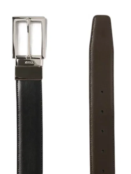 Cu centură reversibil curea Zegna din piele maro