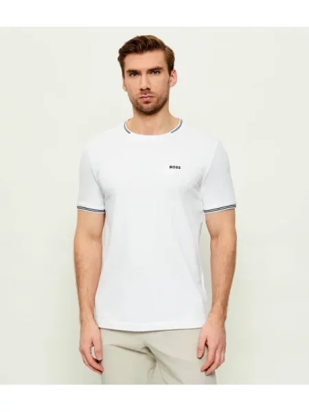 BOSS Tricou Taul negru alb