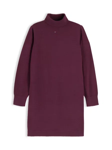 Tommy Jeans Rochie tricotat ESS mov prună