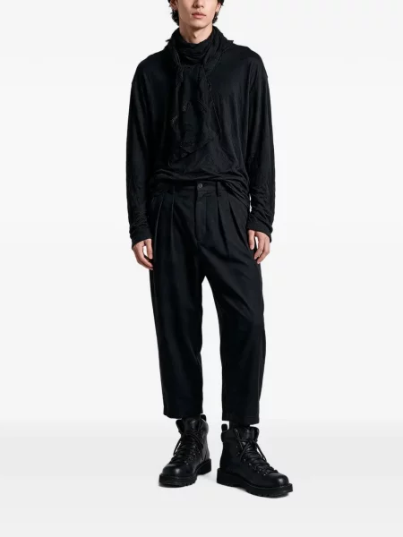 Lung tricou Yohji Yamamoto negru