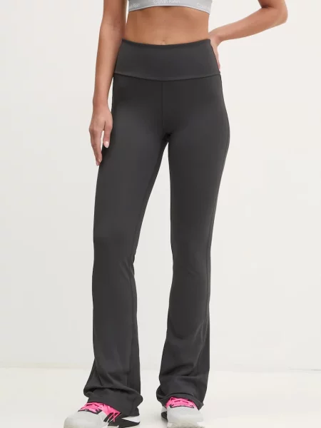 Antrenament pantaloni Calvin Klein Performance evazate negru