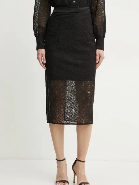 Fustă tip creion Karl Lagerfeld până la genunchi negru