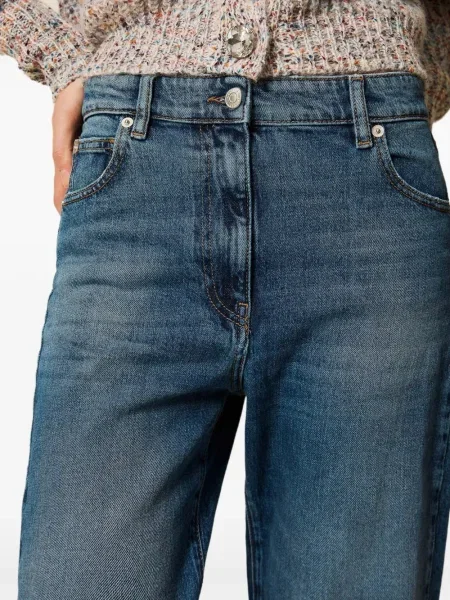 Blugi Twinset cu 5 buzunare albastru