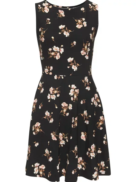 VIVANCE by LASCANA Rochie sepie / roz / negru alb