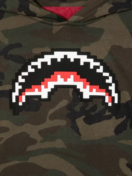 Bluza z kapturem dziecięca Mostly Heard Rarely Seen 8-bit brązowa