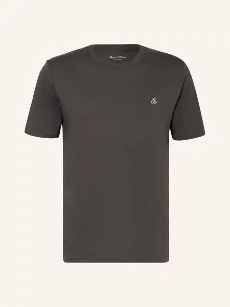 T-shirt z nadrukiem z logo Marc O'polo szara