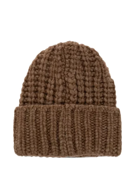 Căciulă Moncler Grenoble tricotate chunky maro