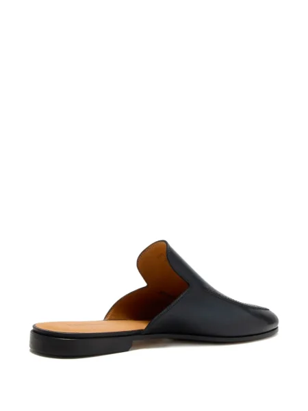 Papuci tip mules Magnanni din piele albastru